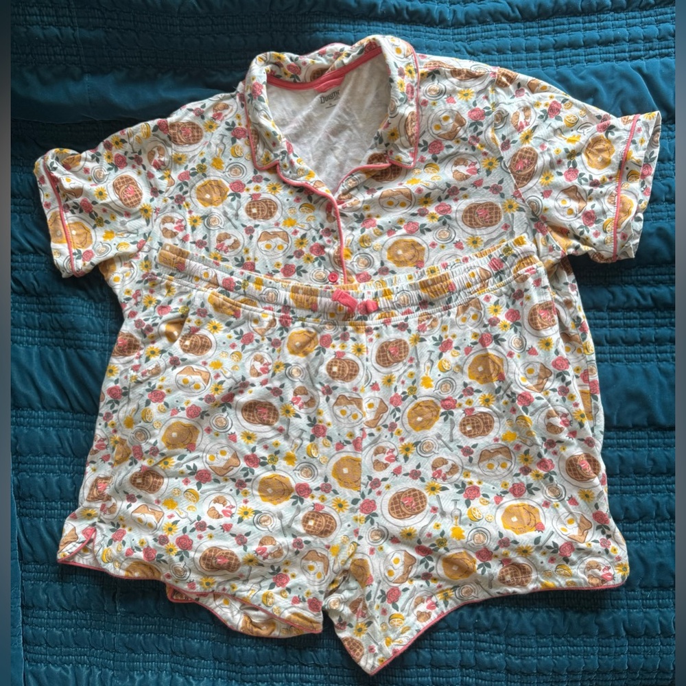 Duluth Trading Cotton Printmaker Pajama Set, size XL